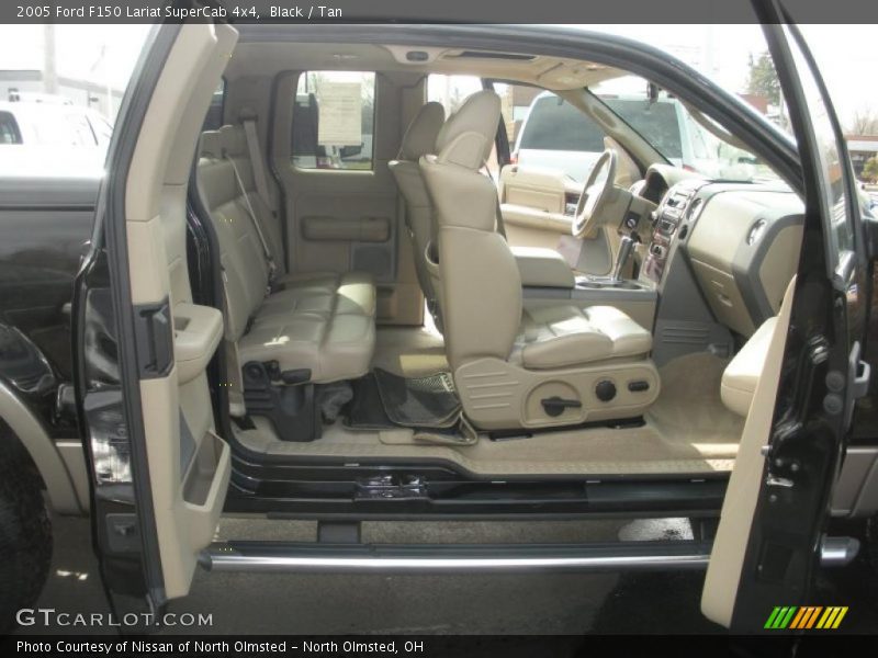 Black / Tan 2005 Ford F150 Lariat SuperCab 4x4