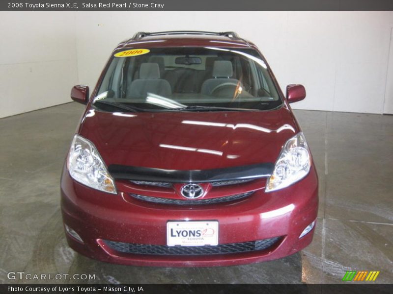 Salsa Red Pearl / Stone Gray 2006 Toyota Sienna XLE