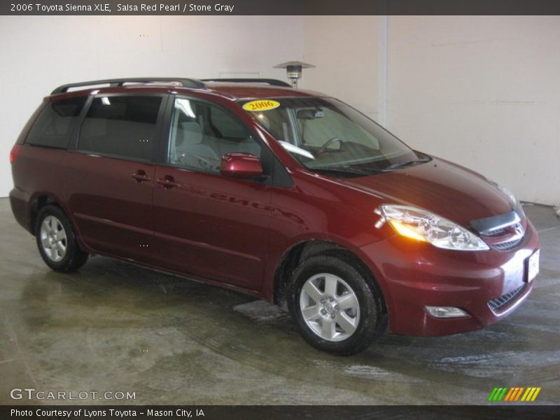 Salsa Red Pearl / Stone Gray 2006 Toyota Sienna XLE