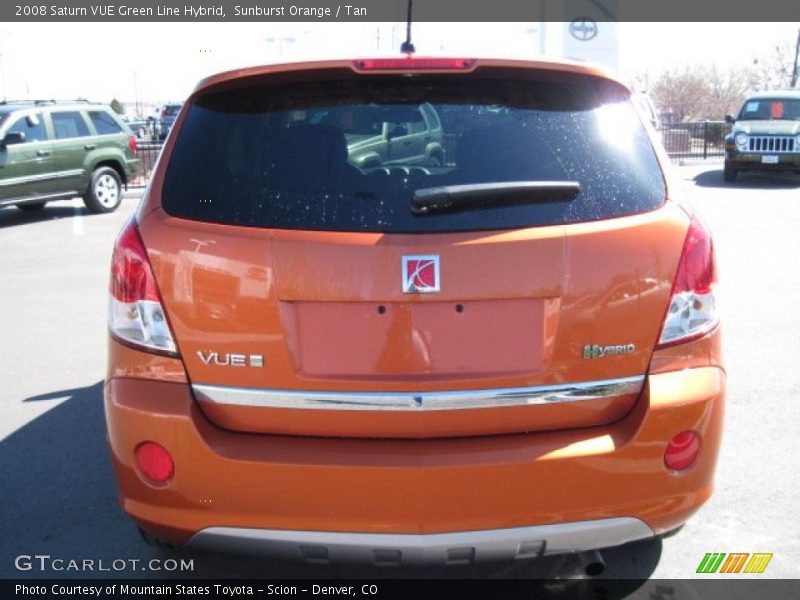 Sunburst Orange / Tan 2008 Saturn VUE Green Line Hybrid