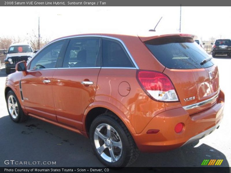 Sunburst Orange / Tan 2008 Saturn VUE Green Line Hybrid