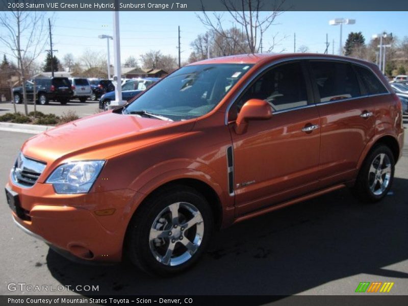 Sunburst Orange / Tan 2008 Saturn VUE Green Line Hybrid