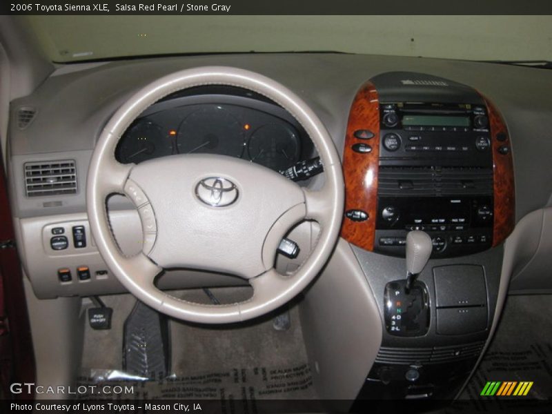 Salsa Red Pearl / Stone Gray 2006 Toyota Sienna XLE