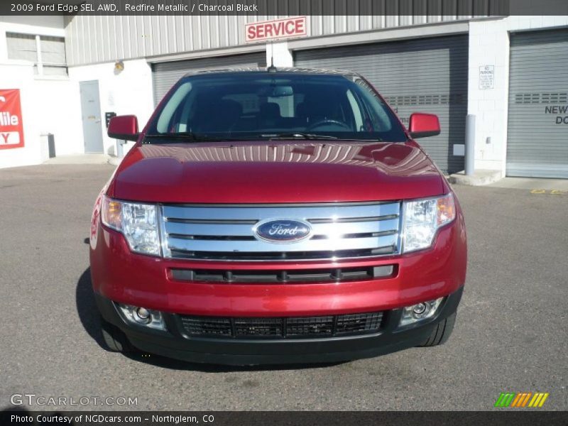 Redfire Metallic / Charcoal Black 2009 Ford Edge SEL AWD