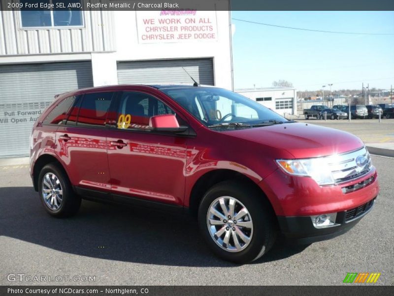 Redfire Metallic / Charcoal Black 2009 Ford Edge SEL AWD