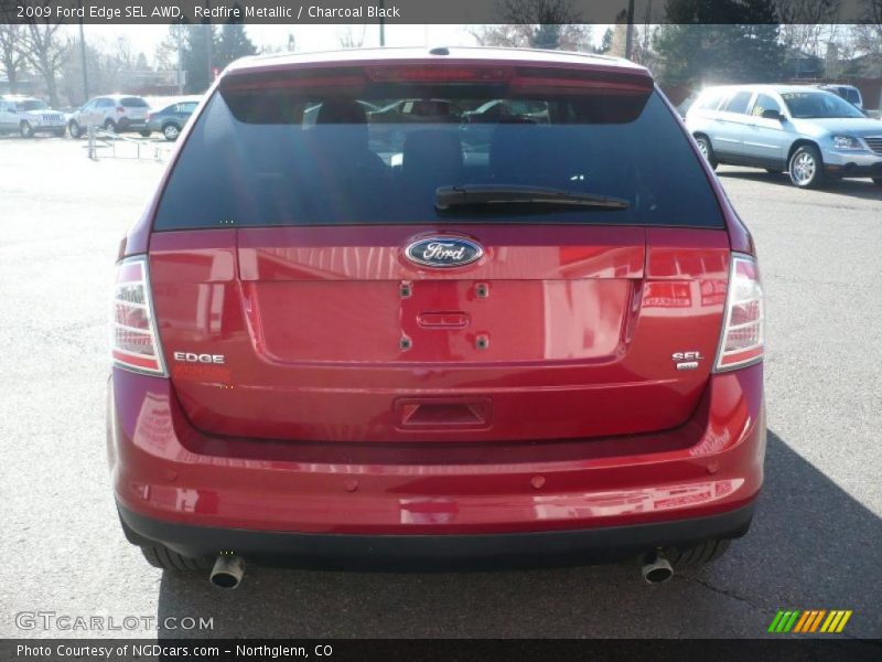Redfire Metallic / Charcoal Black 2009 Ford Edge SEL AWD