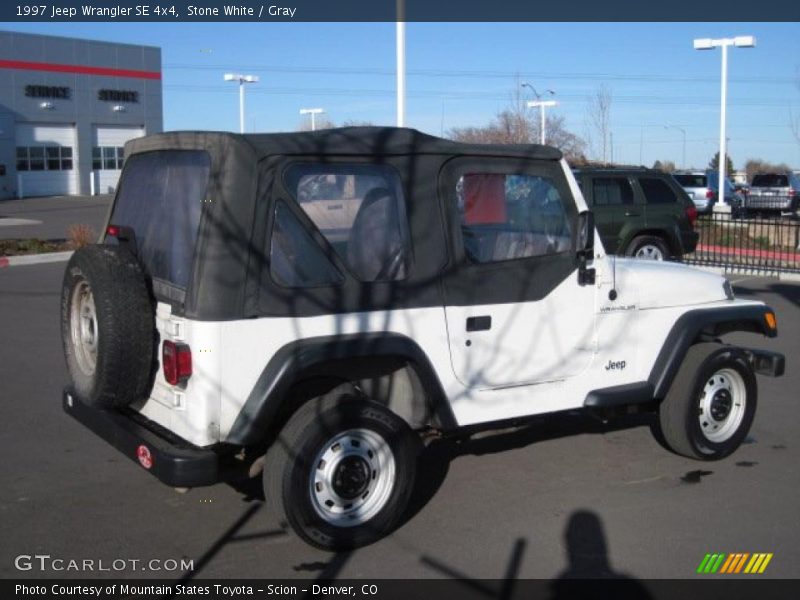 Stone White / Gray 1997 Jeep Wrangler SE 4x4