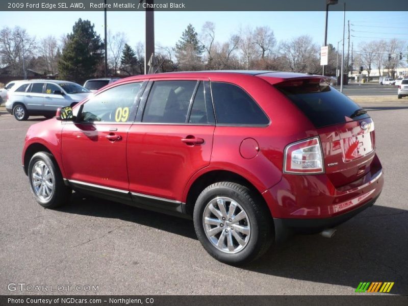 Redfire Metallic / Charcoal Black 2009 Ford Edge SEL AWD