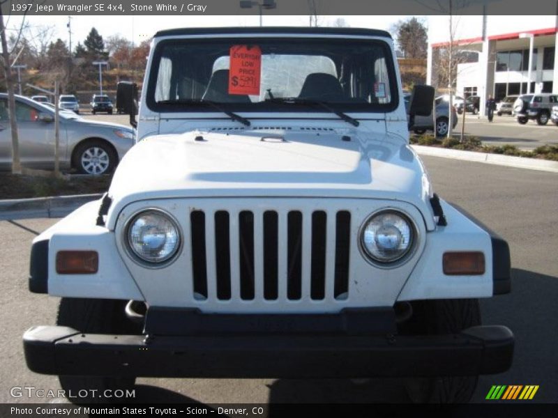 Stone White / Gray 1997 Jeep Wrangler SE 4x4