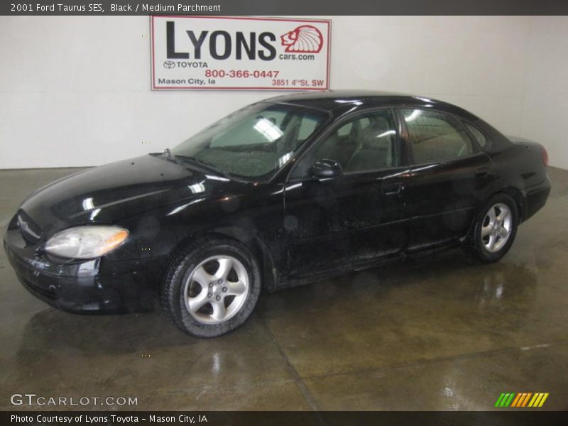 Black / Medium Parchment 2001 Ford Taurus SES