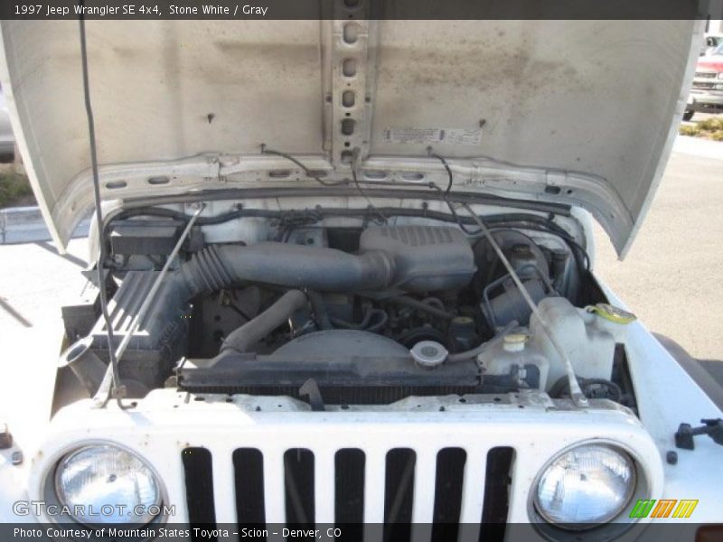 Stone White / Gray 1997 Jeep Wrangler SE 4x4