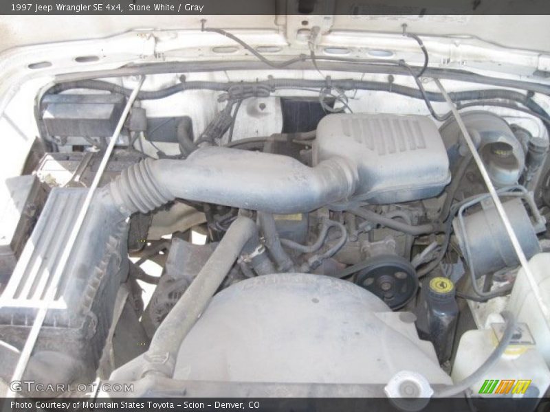 Stone White / Gray 1997 Jeep Wrangler SE 4x4
