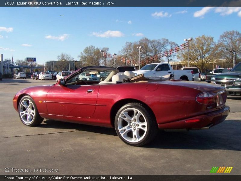 Carnival Red Metallic / Ivory 2003 Jaguar XK XK8 Convertible