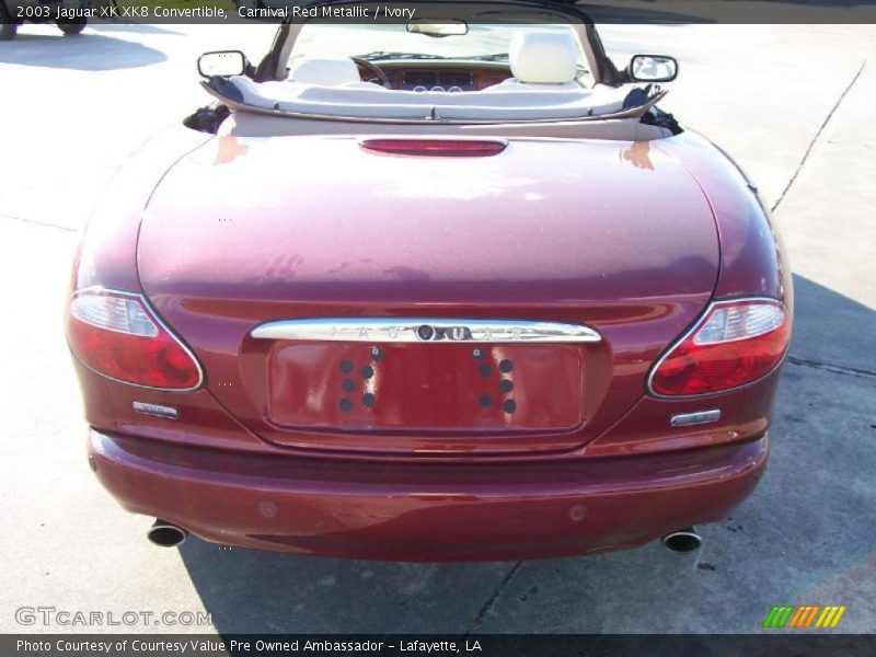 Carnival Red Metallic / Ivory 2003 Jaguar XK XK8 Convertible