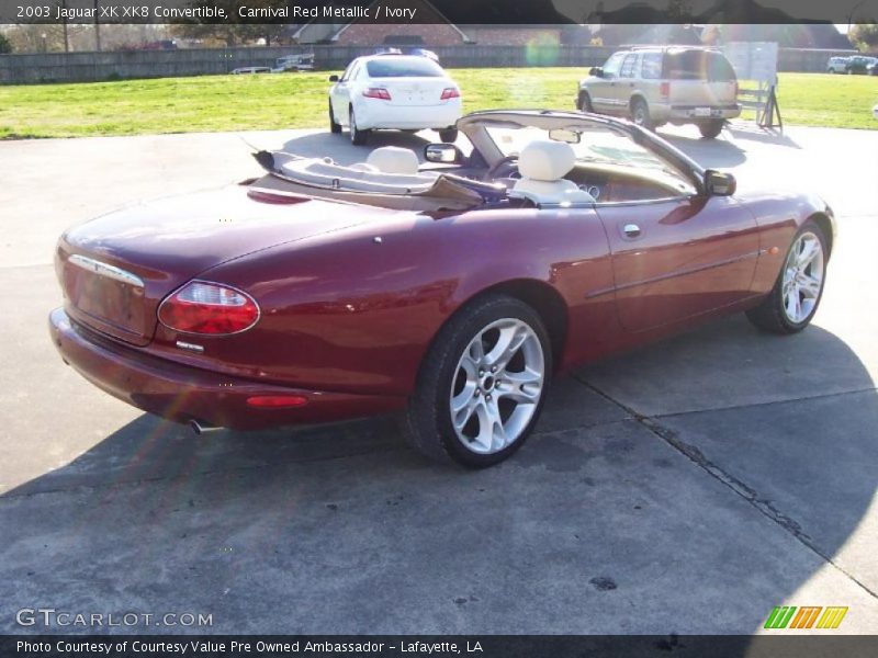 Carnival Red Metallic / Ivory 2003 Jaguar XK XK8 Convertible