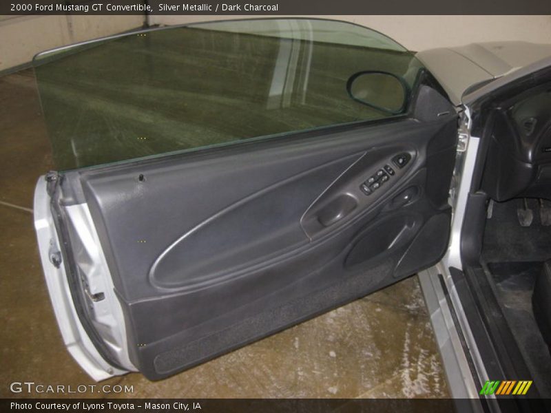Silver Metallic / Dark Charcoal 2000 Ford Mustang GT Convertible