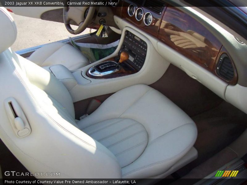 Carnival Red Metallic / Ivory 2003 Jaguar XK XK8 Convertible