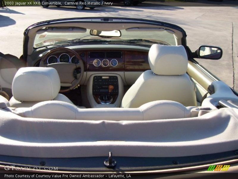 Carnival Red Metallic / Ivory 2003 Jaguar XK XK8 Convertible