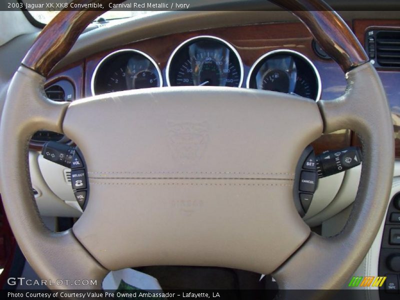 Carnival Red Metallic / Ivory 2003 Jaguar XK XK8 Convertible