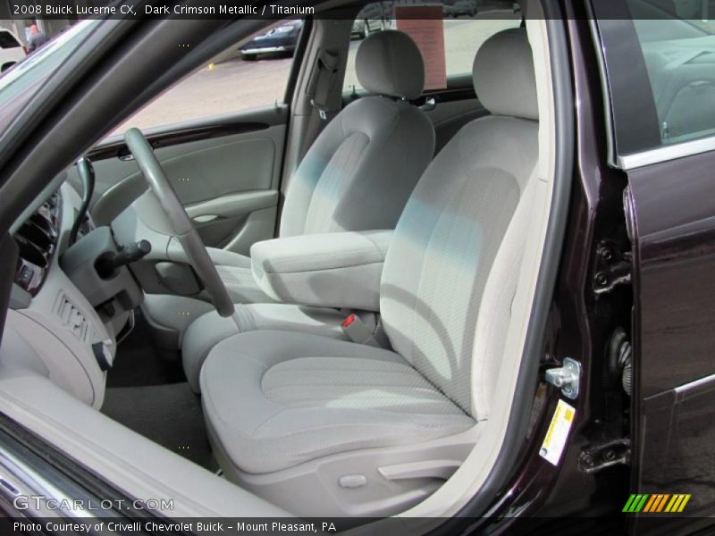 Dark Crimson Metallic / Titanium 2008 Buick Lucerne CX