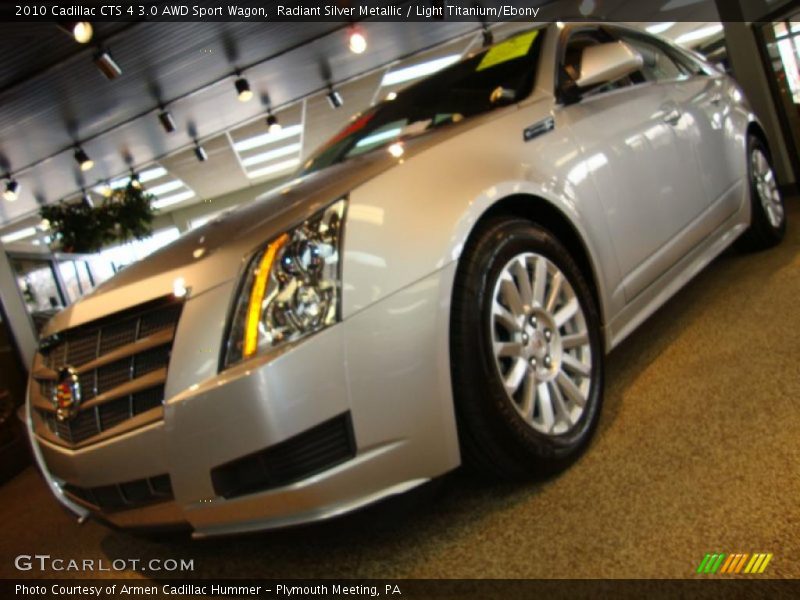 Radiant Silver Metallic / Light Titanium/Ebony 2010 Cadillac CTS 4 3.0 AWD Sport Wagon
