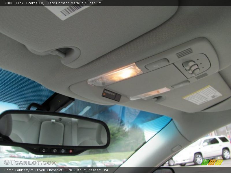 Dark Crimson Metallic / Titanium 2008 Buick Lucerne CX