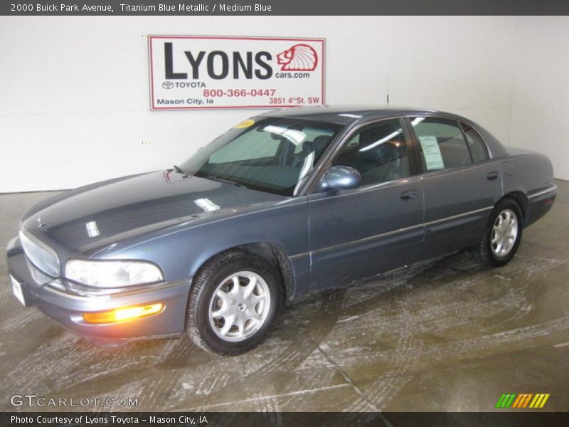 Titanium Blue Metallic / Medium Blue 2000 Buick Park Avenue