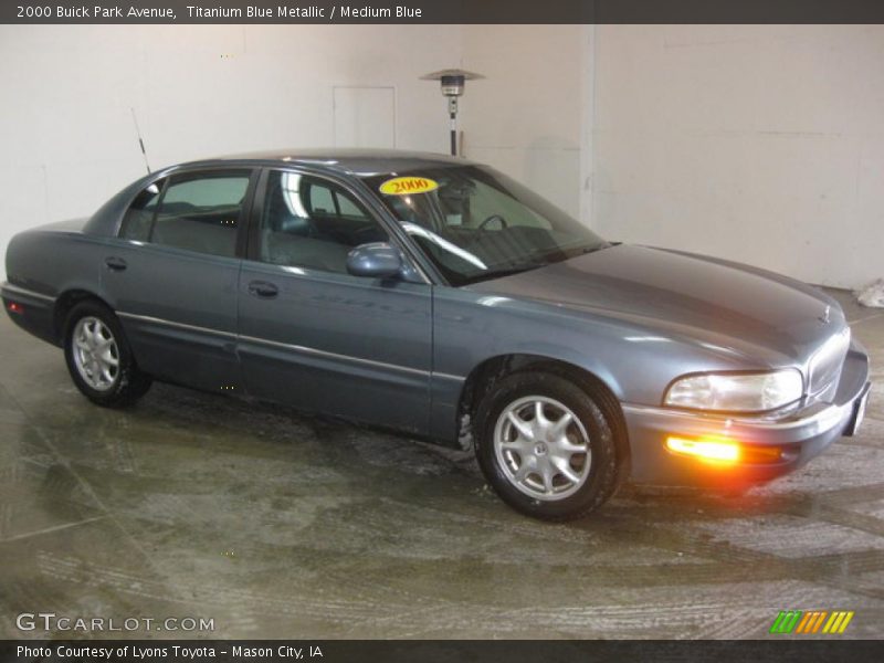 Titanium Blue Metallic / Medium Blue 2000 Buick Park Avenue