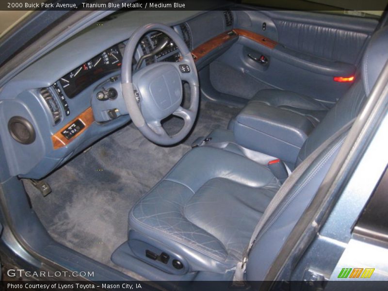 Titanium Blue Metallic / Medium Blue 2000 Buick Park Avenue