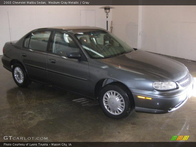 Medium Gray Metallic / Gray 2003 Chevrolet Malibu Sedan