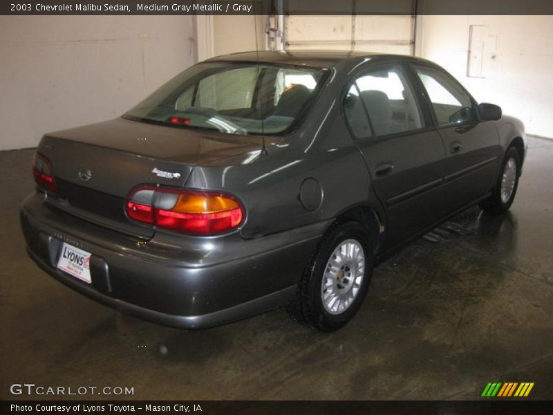 Medium Gray Metallic / Gray 2003 Chevrolet Malibu Sedan