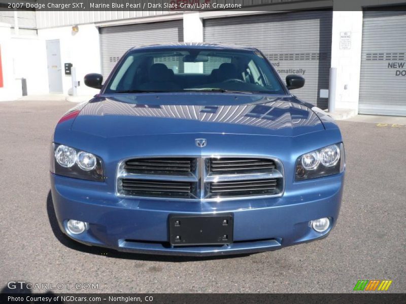 Marine Blue Pearl / Dark Slate Gray/Light Graystone 2007 Dodge Charger SXT