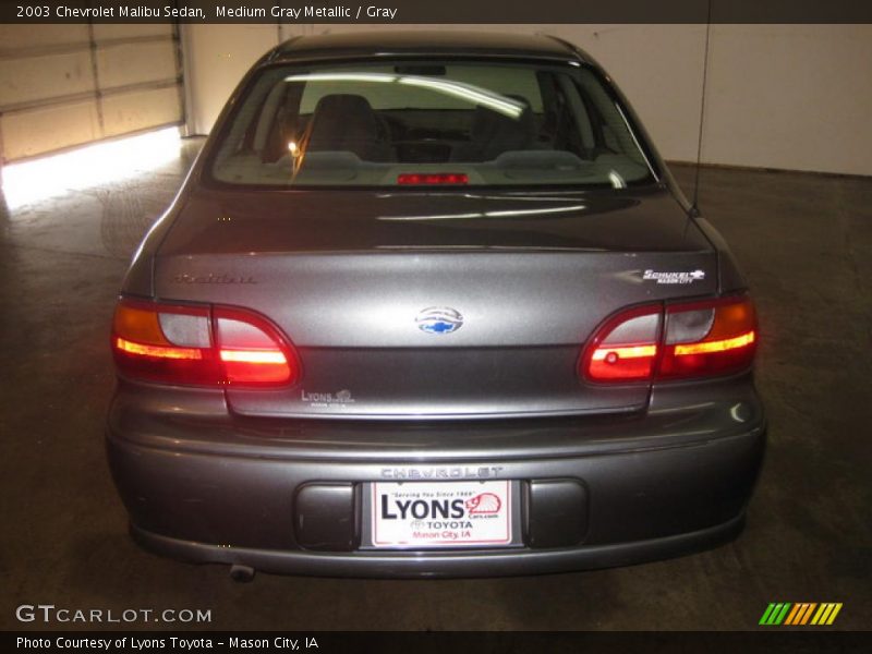 Medium Gray Metallic / Gray 2003 Chevrolet Malibu Sedan