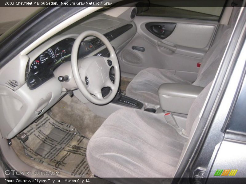 Medium Gray Metallic / Gray 2003 Chevrolet Malibu Sedan