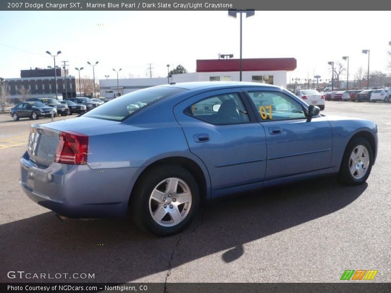 Marine Blue Pearl / Dark Slate Gray/Light Graystone 2007 Dodge Charger SXT