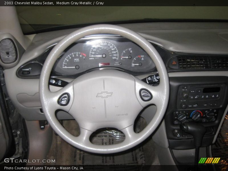 Medium Gray Metallic / Gray 2003 Chevrolet Malibu Sedan