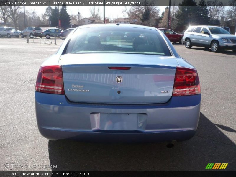 Marine Blue Pearl / Dark Slate Gray/Light Graystone 2007 Dodge Charger SXT