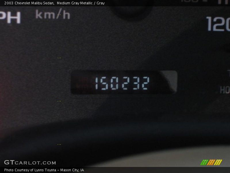 Medium Gray Metallic / Gray 2003 Chevrolet Malibu Sedan