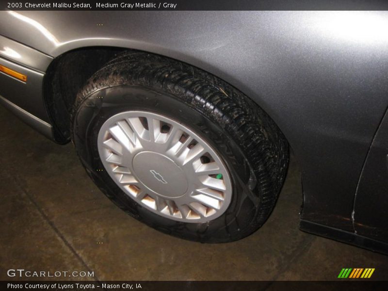 Medium Gray Metallic / Gray 2003 Chevrolet Malibu Sedan