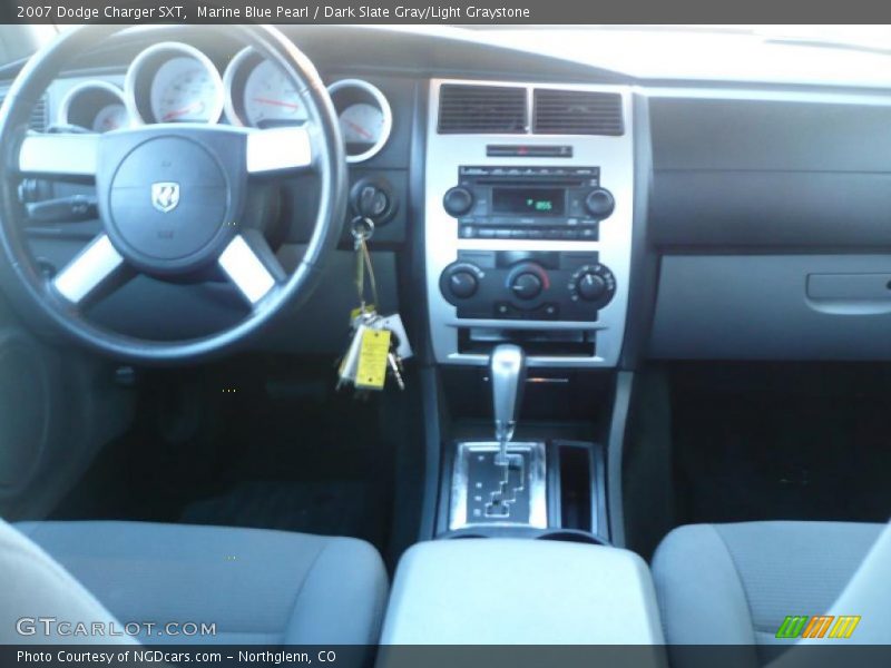 Marine Blue Pearl / Dark Slate Gray/Light Graystone 2007 Dodge Charger SXT