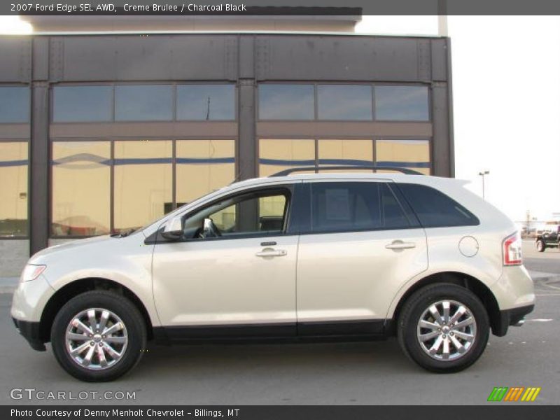 Creme Brulee / Charcoal Black 2007 Ford Edge SEL AWD