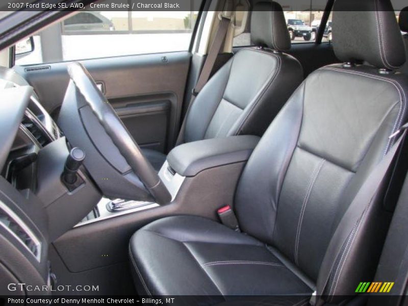 Creme Brulee / Charcoal Black 2007 Ford Edge SEL AWD
