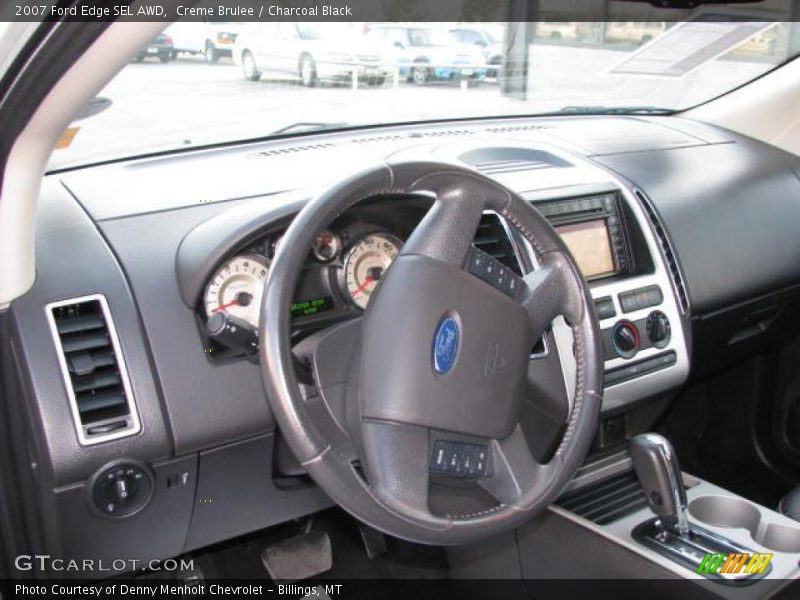 Creme Brulee / Charcoal Black 2007 Ford Edge SEL AWD
