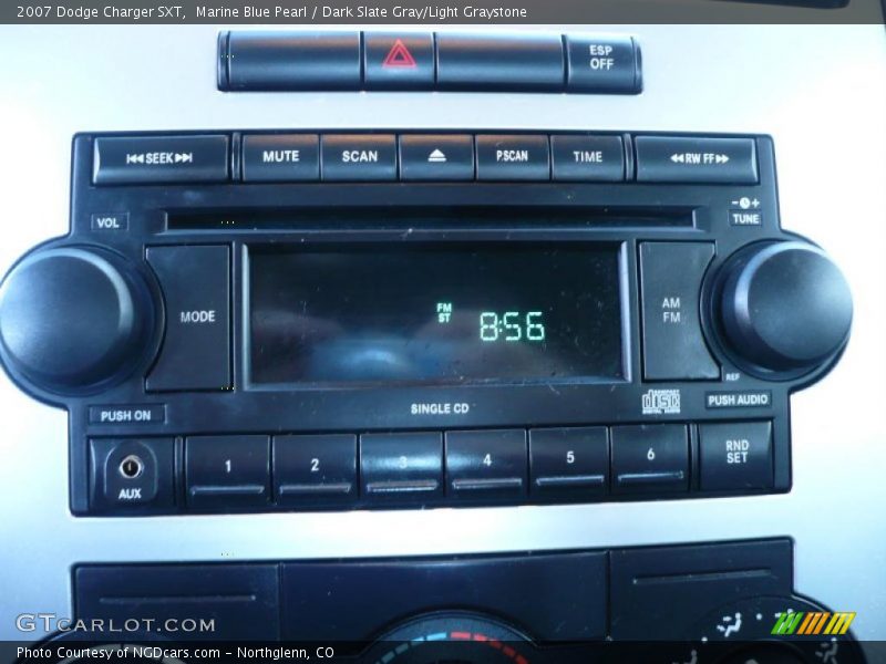 Marine Blue Pearl / Dark Slate Gray/Light Graystone 2007 Dodge Charger SXT