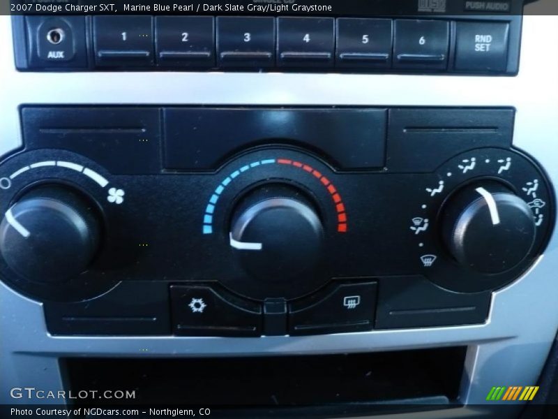 Marine Blue Pearl / Dark Slate Gray/Light Graystone 2007 Dodge Charger SXT