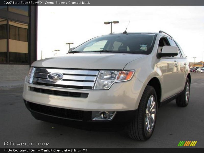Creme Brulee / Charcoal Black 2007 Ford Edge SEL AWD
