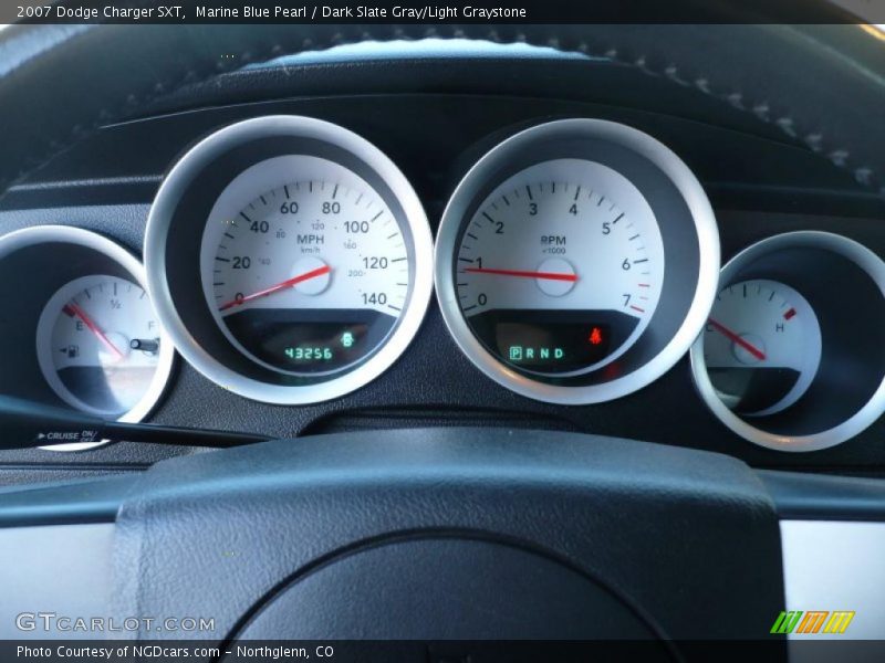 Marine Blue Pearl / Dark Slate Gray/Light Graystone 2007 Dodge Charger SXT