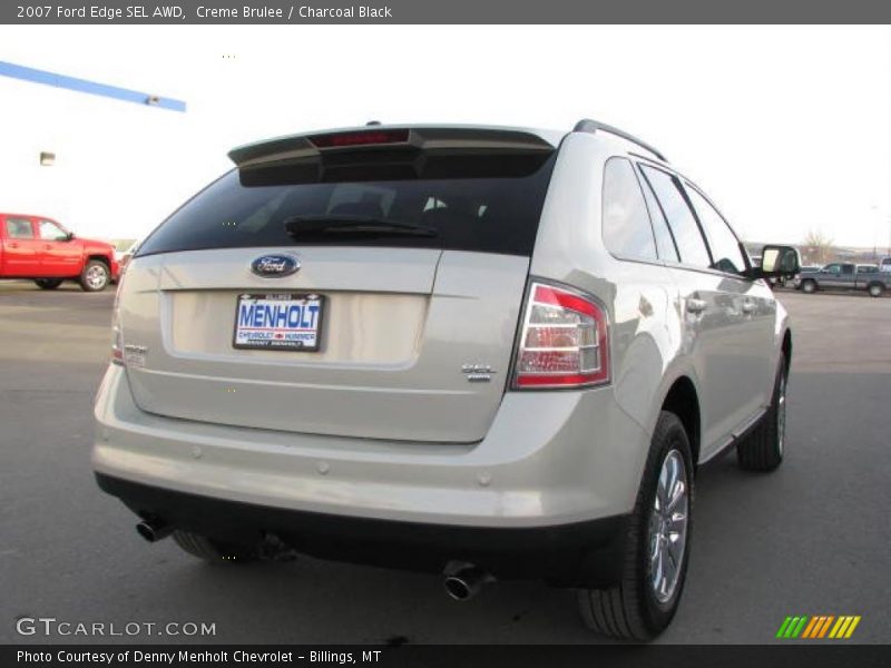 Creme Brulee / Charcoal Black 2007 Ford Edge SEL AWD