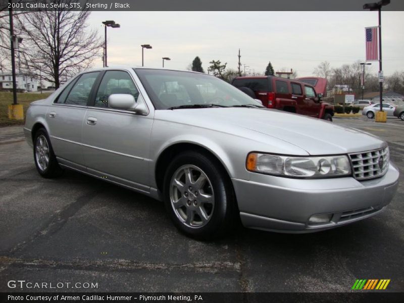 Sterling / Black 2001 Cadillac Seville STS