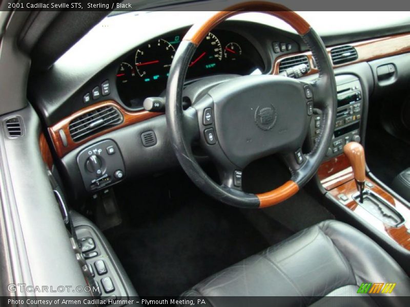 Sterling / Black 2001 Cadillac Seville STS